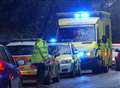 Cyclist taken to hospital after accident on busy road