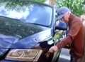 VIDEO: CCTV captures man 'keying car'