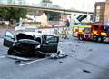 Car wrecked in suspected drink-drive smash