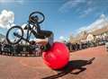 Jaw-dropping cycle stunts with the Drop and Roll Tour