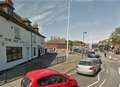 Car rammed in road rage row at busy junction