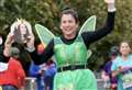 Fitness fanatic running marathon in garden for NHS