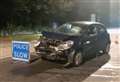 Drink-driving arrest after car badly damaged in crash
