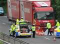 Man, 21, killed by lorry on A2 named