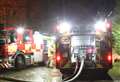 Crews tackle kitchen fire 