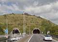 Tunnel closed for roadworks