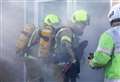 Crews tackle kitchen fire 