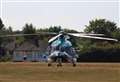 Air ambulance lands after child hit by car