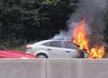 M25 reopened after car fire