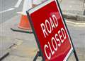 Road closure following collapse