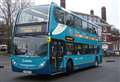 Bus attacked by yobs