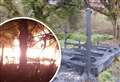 Arsonists target beauty spot again
