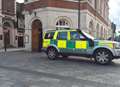 Woman collapses in town centre