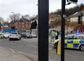 Two car crash causes delays in town centre