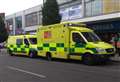 Person collapsed in town centre