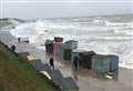 Beach huts swept out to sea