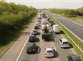 Motorway delays after two-car crash