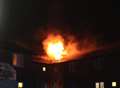 Students evacuated after university blaze
