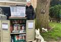 Grandmother opens mini library on her driveway