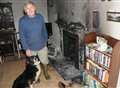 Dog rescued in cottage blaze