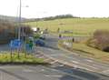 Recovery vehicle crash blocks motorway lane