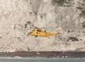 Man flown to hospital after falling down cliff steps