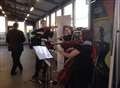 Commuters serenaded by string quartet