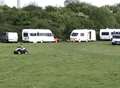 Travellers move in next to country park