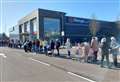 Huge queue of shoppers as The Range opens in former John Lewis