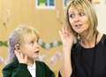 School pupils learn sign language