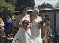 Trans wedding couple renew vows
