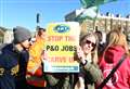 Protests over P&O job cuts