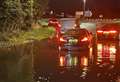 Flood alerts and travel chaos after drivers stranded on M26
