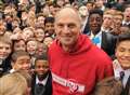 Legend in their own lunchtime: Sir Steve Redgrave drops in
