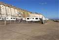 Travellers moved on... but pitch up on seafront