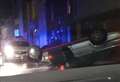 Car flip crash 'like Hollywood scene'