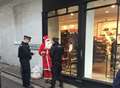 Police quiz Santa in a Kent High Street