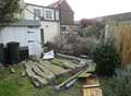 STORM IMOGEN: 7ft wall collapses in Kent garden