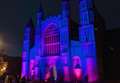 Landmark building to turn pink and blue