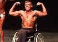 Wheelchair user's strong show at bodybuilder contest