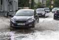 Torrential rain hits amid weather warning
