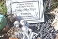 Heartbreak as items taken from child's grave