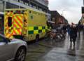 Woman in 70s treated after town centre fall