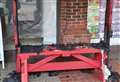 Fury as community bench torched