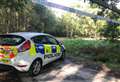 Police cordon off woodland