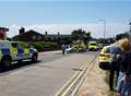 Car ploughs into woman and children