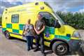 Ambulance staff deliver aid to Ukraine