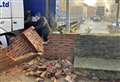Village wall smashed by lorry amid calls for HGV ban