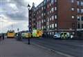 Man airlifted to hospital after falling from flat window