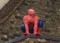 Spiderman figure nicked from diner roof